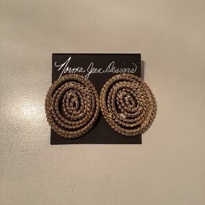 Vintage Metal rope earrings